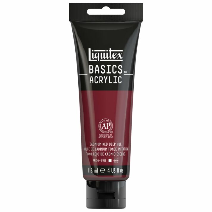 Liquitex Basics Acrylic - 4oz - Cadmium Red Deep Hue