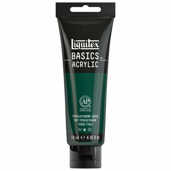 Liquitex Basics Acrylic - 4oz - Phthalo Green
