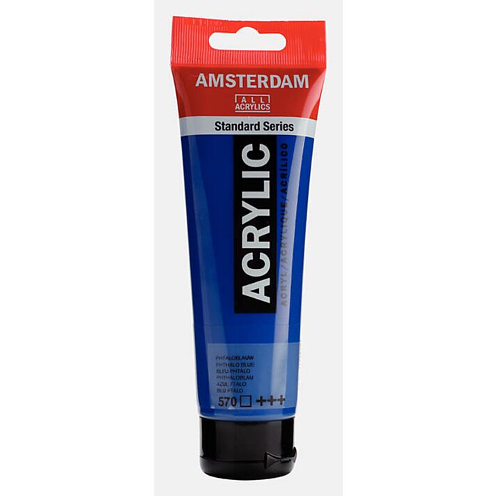 Amsterdam Acrylic Color - 120ml - Phthalo Blue #570
