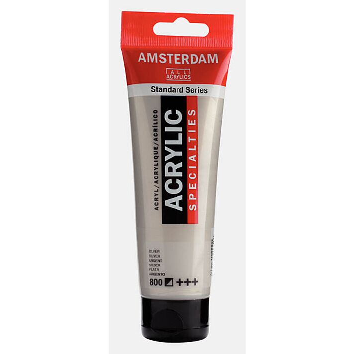 Amsterdam Acrylic Color - 120ml - Silver #800