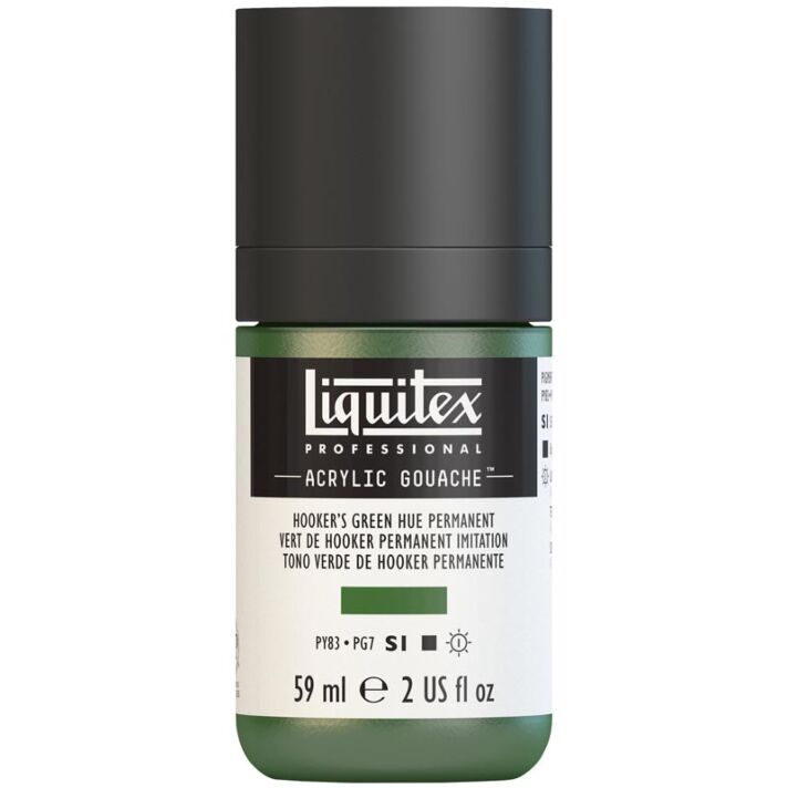 Liquitex Acrylic Gouache - 59ml - Hookers Green Hue Permanent