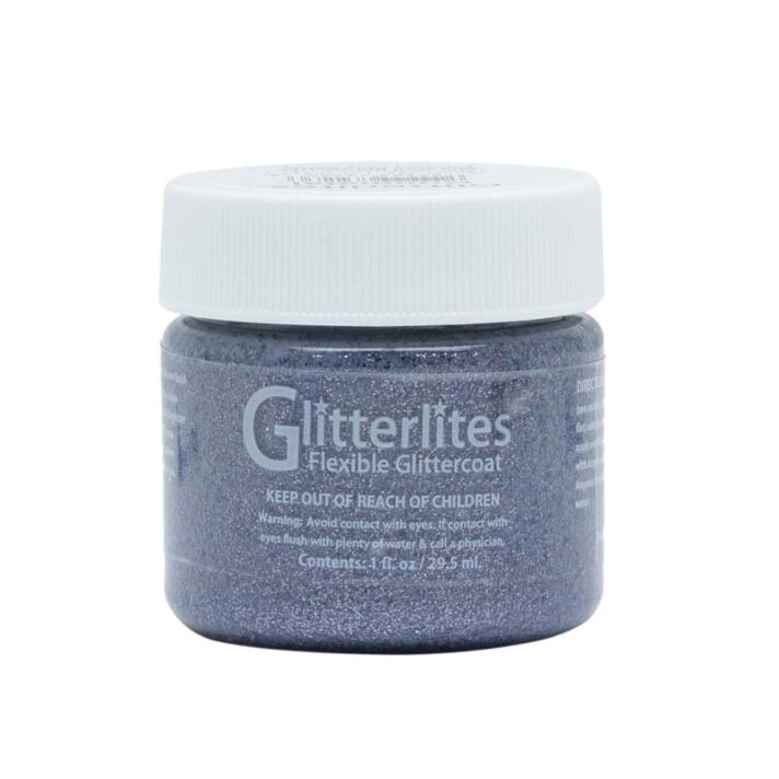 Angelus Flexible Glitter Coat - 1oz - Gunmetal
