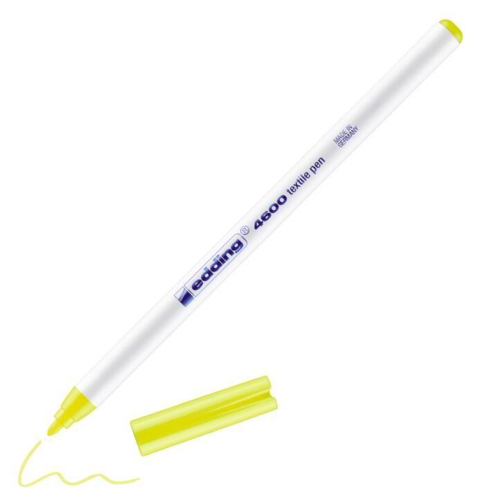 Edding 4600 Textile Pen - Neon Yellow
