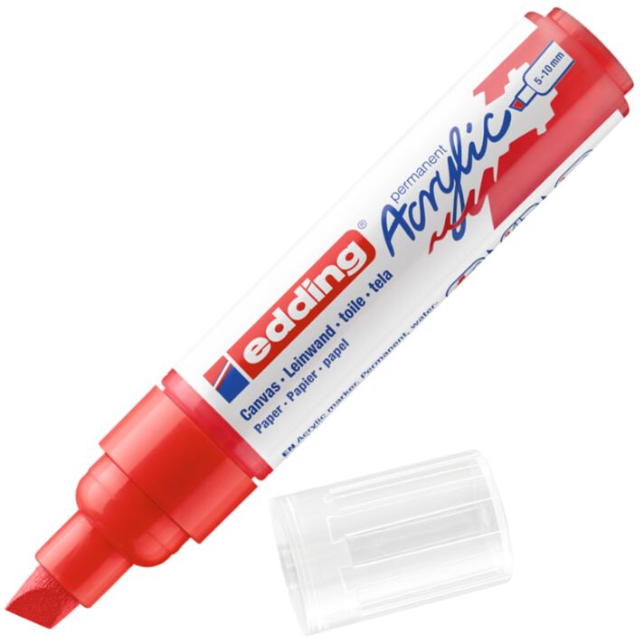 Edding 5000 Acrylic Paint Marker - Traffic Red