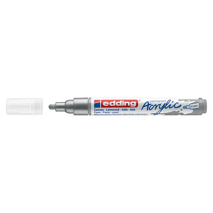 Edding 5100 Acrylic Paint Marker - Silver 