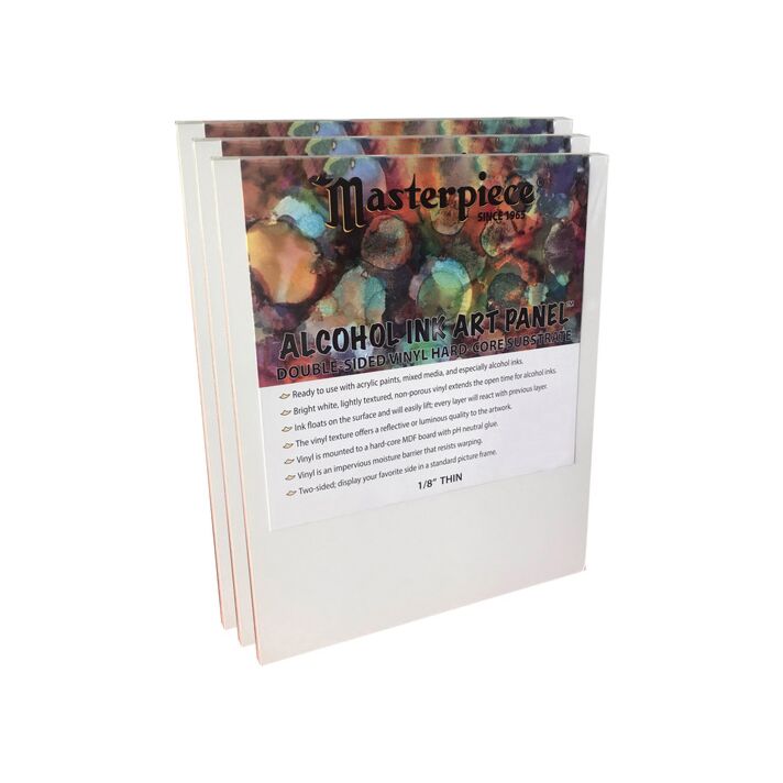 Masterpiece 5x5" Alcohol Ink Art Panel 1/8" Thin 3-Pack