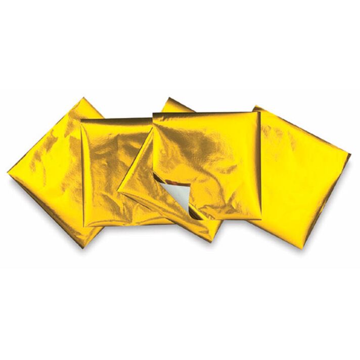 100 Sheets Gold Foil Origami Paper - 3"