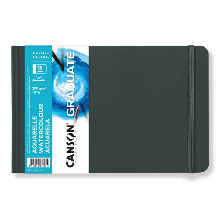 Canson Graduate Hardcover Sketchbook - Watercolor 250gsm - 8.5X5.5