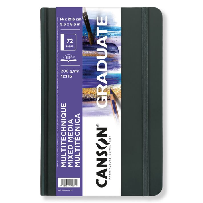 Canson Graduate Hardcover Sketchbook - Mix Media 200gsm -  5X8