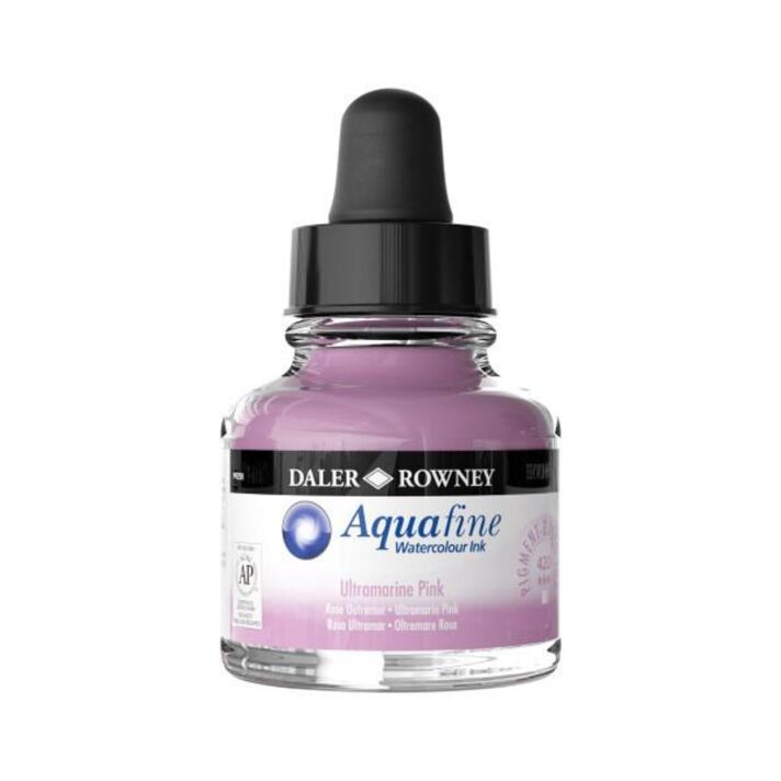 Daler-Rowney Aquafine Watercolor Ink 29.5ml - Ultramarine Pink