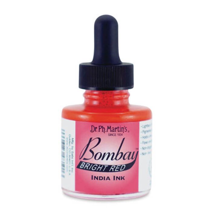 Bombay India Ink Bright Red
