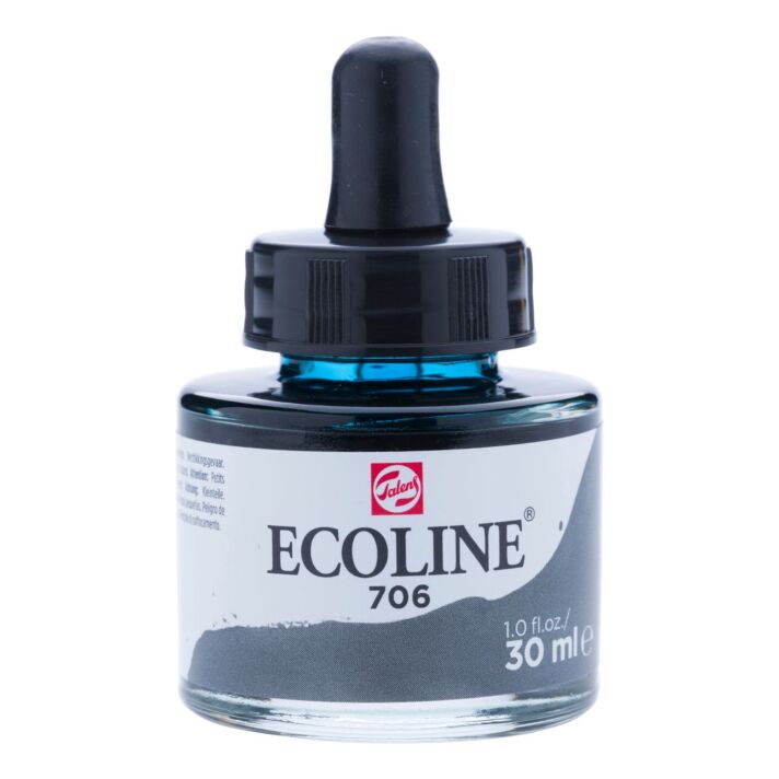 Ecoline Liquid Watercolor 30ml Pipette Jar - Deep Grey