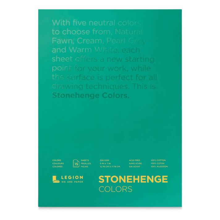 Stonehenge Paper 15 Sheet Multi-Pad 5x7" - Assorted Colors