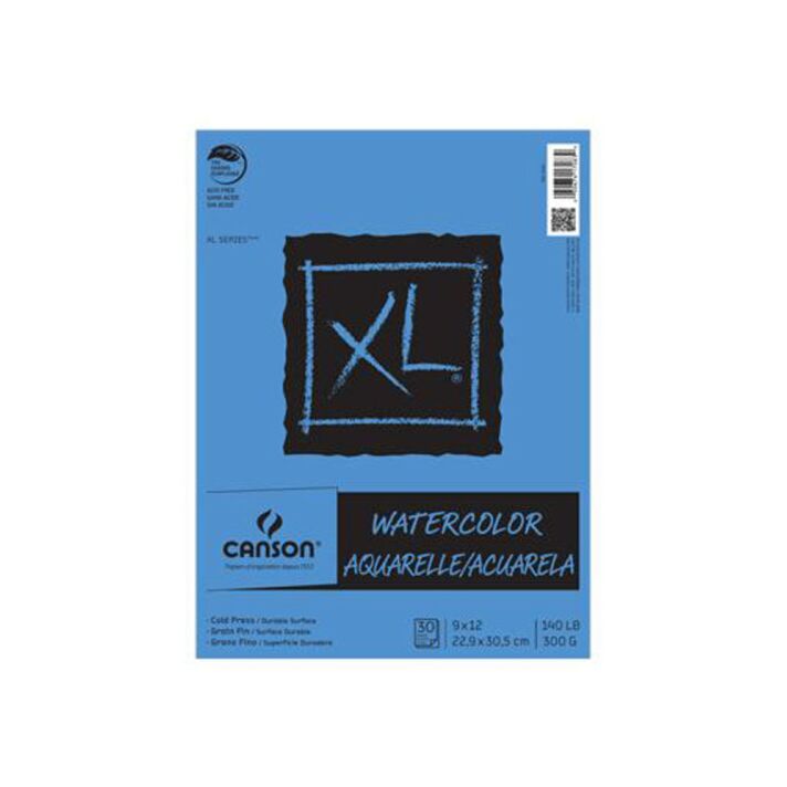 Canson XL Watercolor Pad (30 sheets) 9x12"