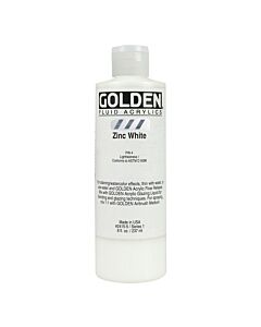 Golden Fluid Acrylic 8oz Bottle - Zinc White