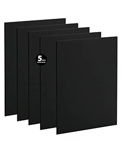 Viewpoint Acid-Free Foam Backing 5-Pack 8.5x11" - 1/8" Thick - Black