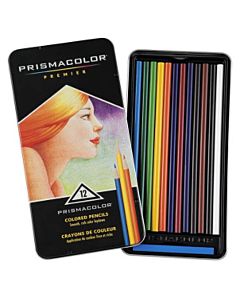 Prismacolor Premier Colored Pencils Tin Set of 12 - Basic Colors