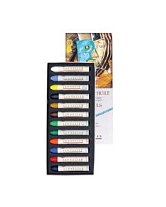 Sennelier Oil Pastels Cardboard Box Set of 12 Standard - Assorted Colors