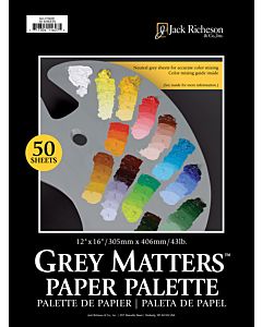 Grey Matters 50-Sheet Paper Palette Pad 12x16"