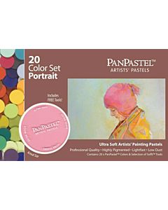 PanPastel Soft Pastels - Set of 20 Colors Portrait