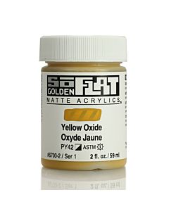 Golden SoFlat Matte Acrylic - 2oz - Yellow Oxide
