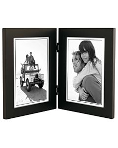 Malden Designs - Linear Black Frame 5x7 Double Portrait