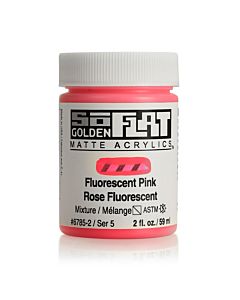Golden SoFlat Matte Acrylic - 2oz - Flourescent Pink