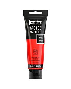Liquitex Basics Acrylic - 4oz - Fluorescent Red