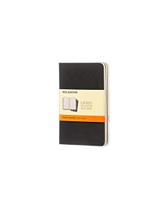 Moleskine Cahier Ruled Pocket 3-Pack Black