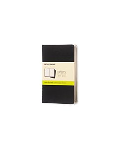 Moleskine Cahier Plain Pocket 3-Pack Black