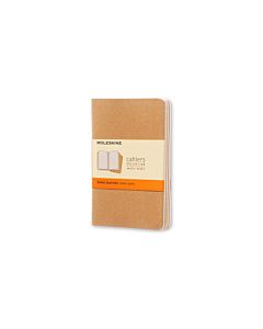 Moleskine Cahier Ruled Pocket 3-Pack Kraft