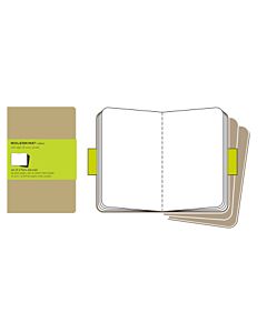 Moleskine Cahier Plain Pocket 3-Pack Kraft