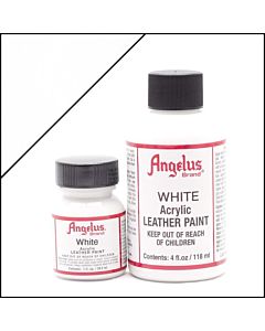 Angelus Acrylic Leather Paint - 4oz - White