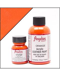 Angelus Acrylic Leather Paint - 4oz - Orange 