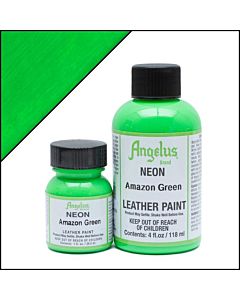 Angelus Acrylic Leather Paint - 1oz - Neon Amazon Green