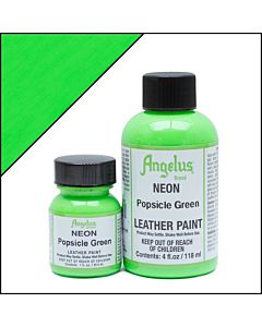Angelus Acrylic Leather Paint - 1oz - Neon Popsicle Green