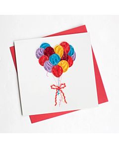Quilling Card - Balloon Birthday