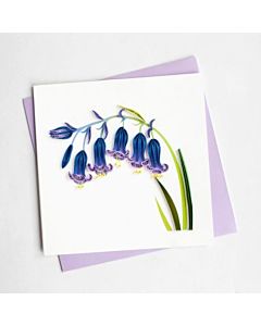 Quilling Card - Blue Bells