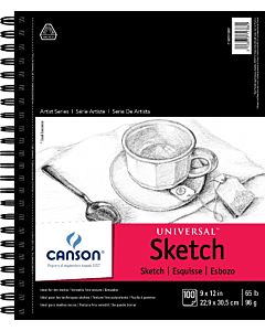 Canson Universal  Heavyweight Sketch Pad 9X12