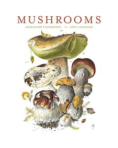 Mushrooms: Alexander Viazmensky 2024 Wall Calendar