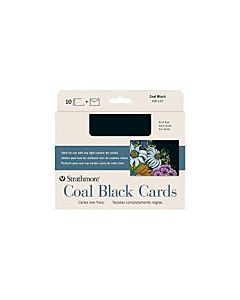 Strathmore Creative Cards 10 Pack 5x7 - Coal Black