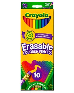 Eraseable Col Pencils 10Ct