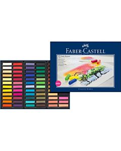 Faber-Castell Soft Pastel Crayons - Set of 72 Assorted Colors