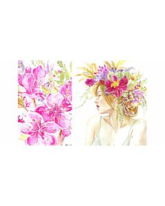 WATERCOLOR + ILLUSTRATION: Designing a Wreath + Painting a Face With Marika Hahn