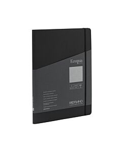 Ecoqua Plus Notebook - Spiral Hard Cover - Dotted - A5 - Black