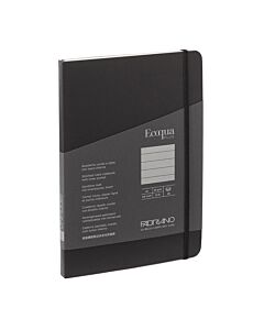 Ecoqua Plus Notebook - Coptic Stitch - Lined - A5 - Black