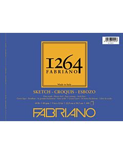 Fabriano 1264 Sketch Pad  Wire Bound 60LB 9x12 Landscape