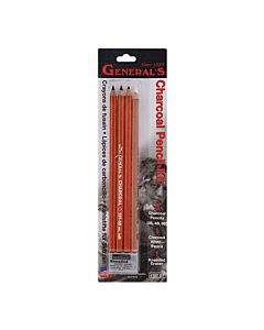 Charcoal Pencil Set - 2B,4B,6B,White