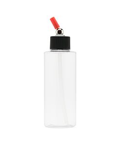 Iwata Crystal Clear Bottle 4 oz / 118 ml Cylinder With Adaptor Cap