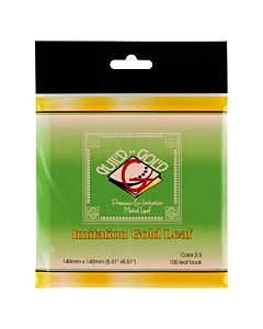 Guild-Gold Gold Imitation 2.5 Color 100 Leaves